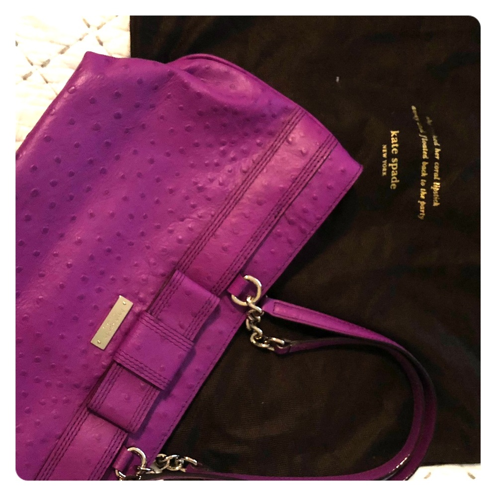 New Kate Spade purple chain shoulder bag